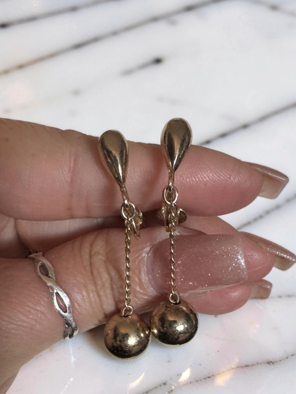 Vintage Sarah Coventry Drop Earrings - Picture 2 of 4